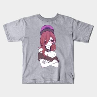 Gothic Anime Girl Witchcore Kids T-Shirt